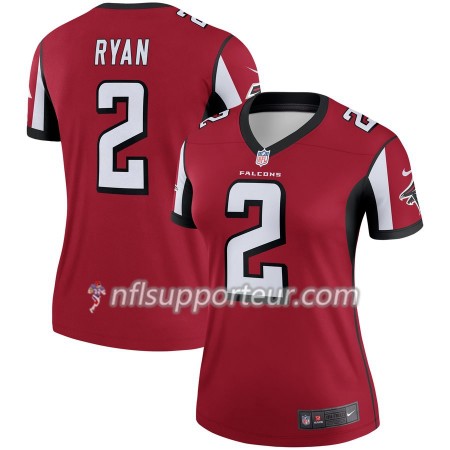 Maillot Femme Atlanta Falcons Matt Ryan 2 Nike Rouge 
